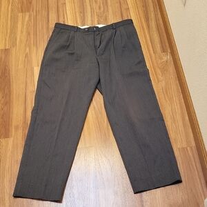 Elegant Dark Gray Men's Dress Pants.  100% Wool